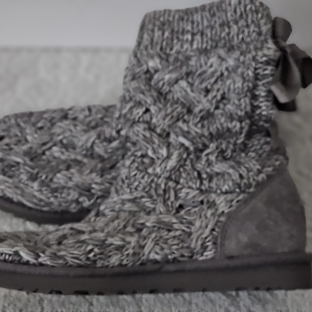 UGG Charcoal Knit Women's Slippers